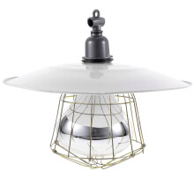 Grey Heating Lamp for Poultry Pet Reptile with Iron Glass Shell