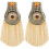 2 Schulterpatch Handgemachte Epauletten Quasten Strassstein 2