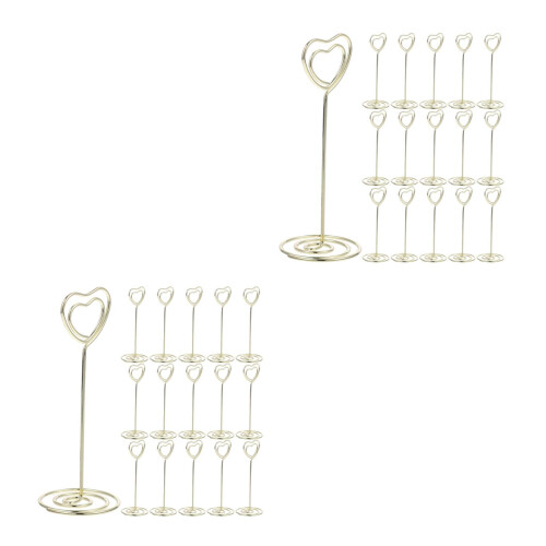 2 Menükartenklippen Tischnummernhalter Hochzeit 1