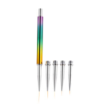 1 Set Nagelart Stift Gelverlängerung Mit Ersatzköpfen