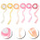 6Rouleaux Rubans Cadeaux Assortis Pour Décoration DIY 4