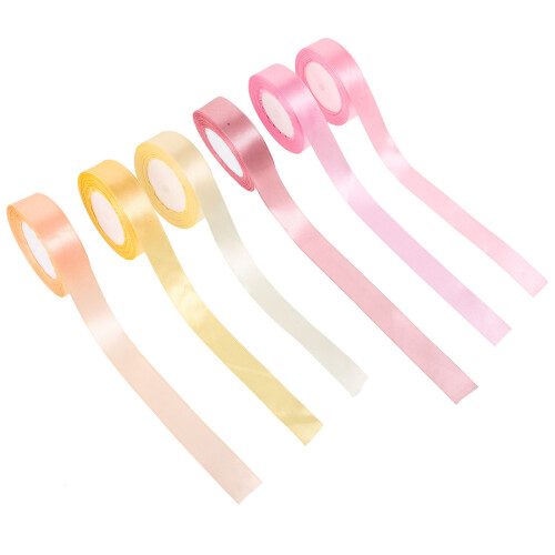 6Rouleaux Rubans Cadeaux Assortis Pour Décoration DIY 2