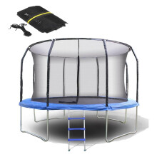 Trampoline Safety Net Replacement For 8-14 Ft Trampolines, Breathable Protective Netting, Weather-Resistant, 8 Ft, 6-Pole