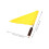 2Pcs Bright Yellow Handheld Referee Flags Cloth and Stainless Steel 3