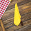 2Pcs Bright Yellow Handheld Referee Flags Cloth and Stainless Steel 6