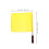 2Pcs Bright Yellow Handheld Referee Flags Cloth and Stainless Steel 2