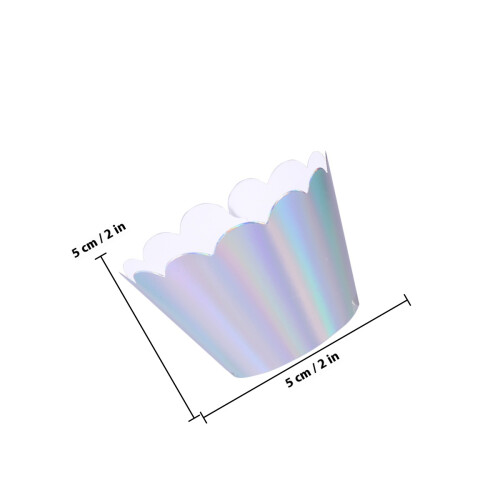 Iridescente Bakliners Decoratie 24 Stuks 2