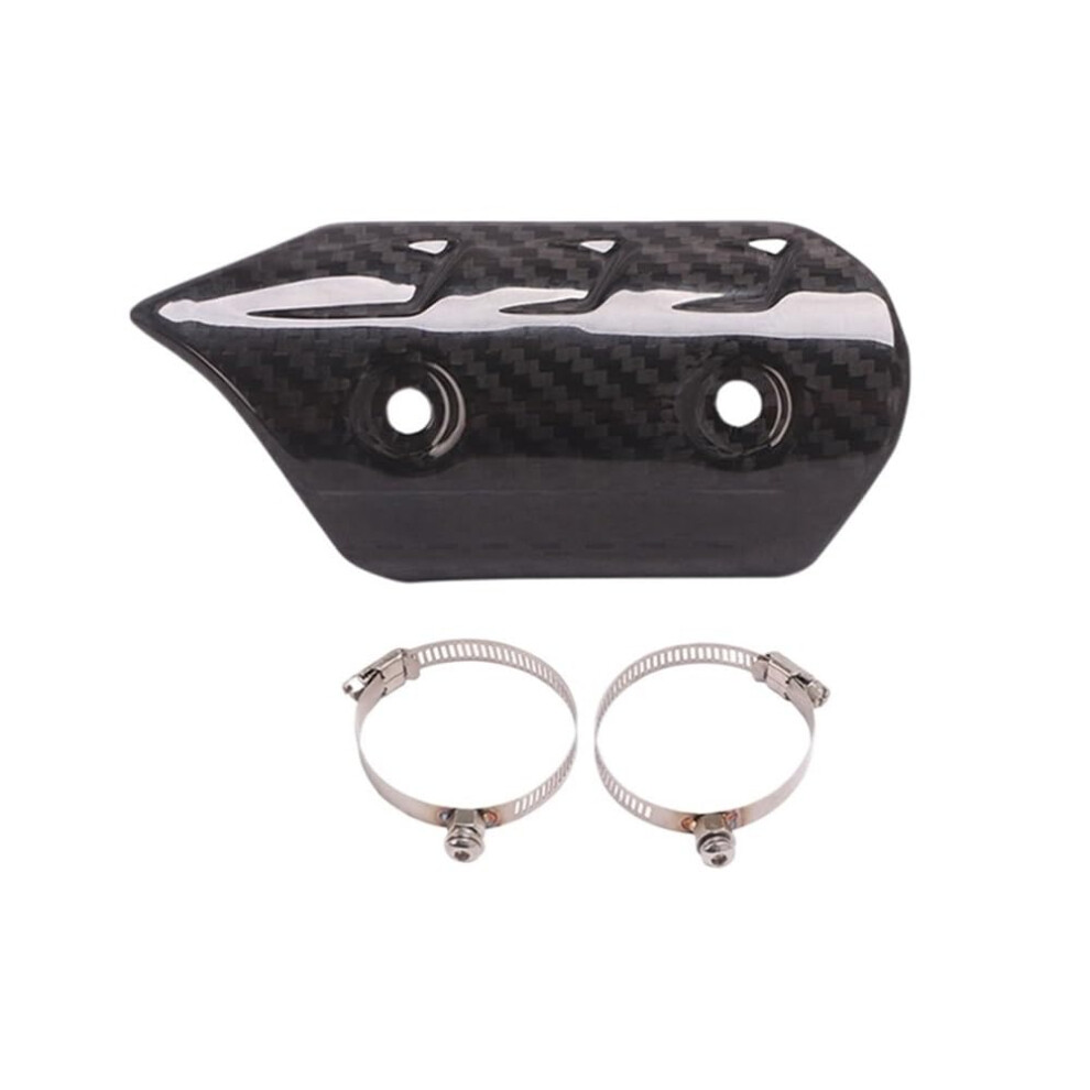 Heat Shields Real Carbon Fiber Guard For Motorcycle Exhaust Muffler Link Pipe Adjustable Width Anti-Scalding Cover 9084446367744