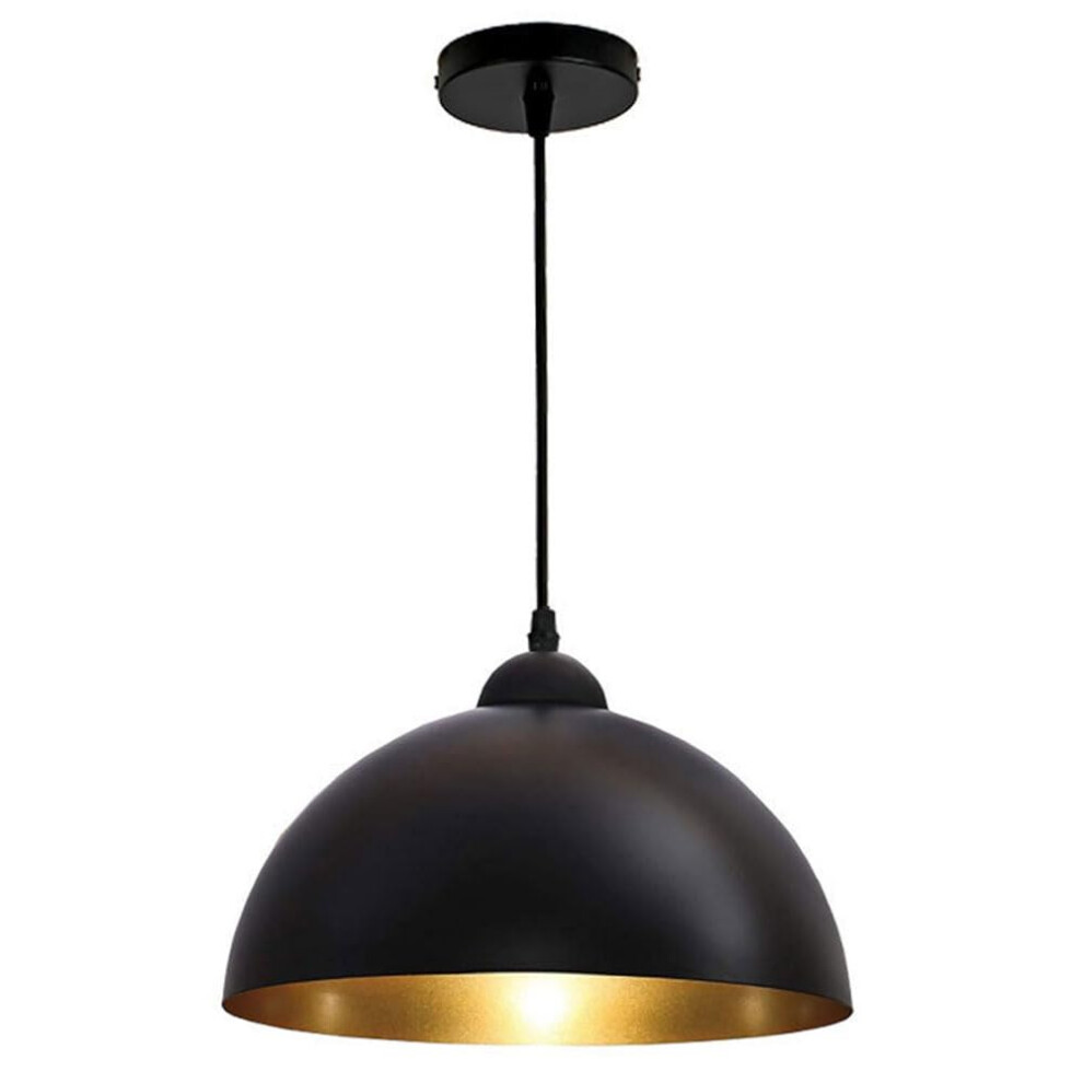 Farmhouse Pendant Light American Retro Metal Chandelier Industrial Style Ceiling Lamp Fixture 25cm Semicircular Lampshade-image-OPC-PM5ZDD2-NEW