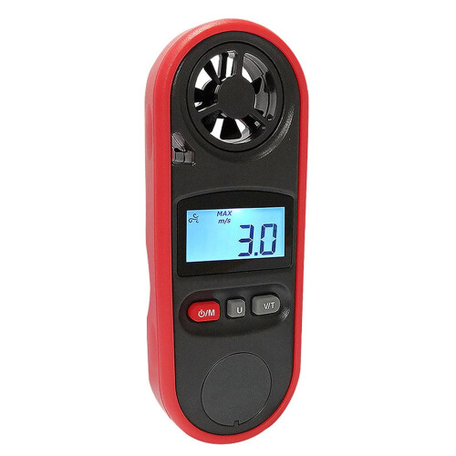 Compact Anemometer Handheld ABS Plastic Portable Air Speed Meter For Measuring Maximum And Average Air Speeds 1