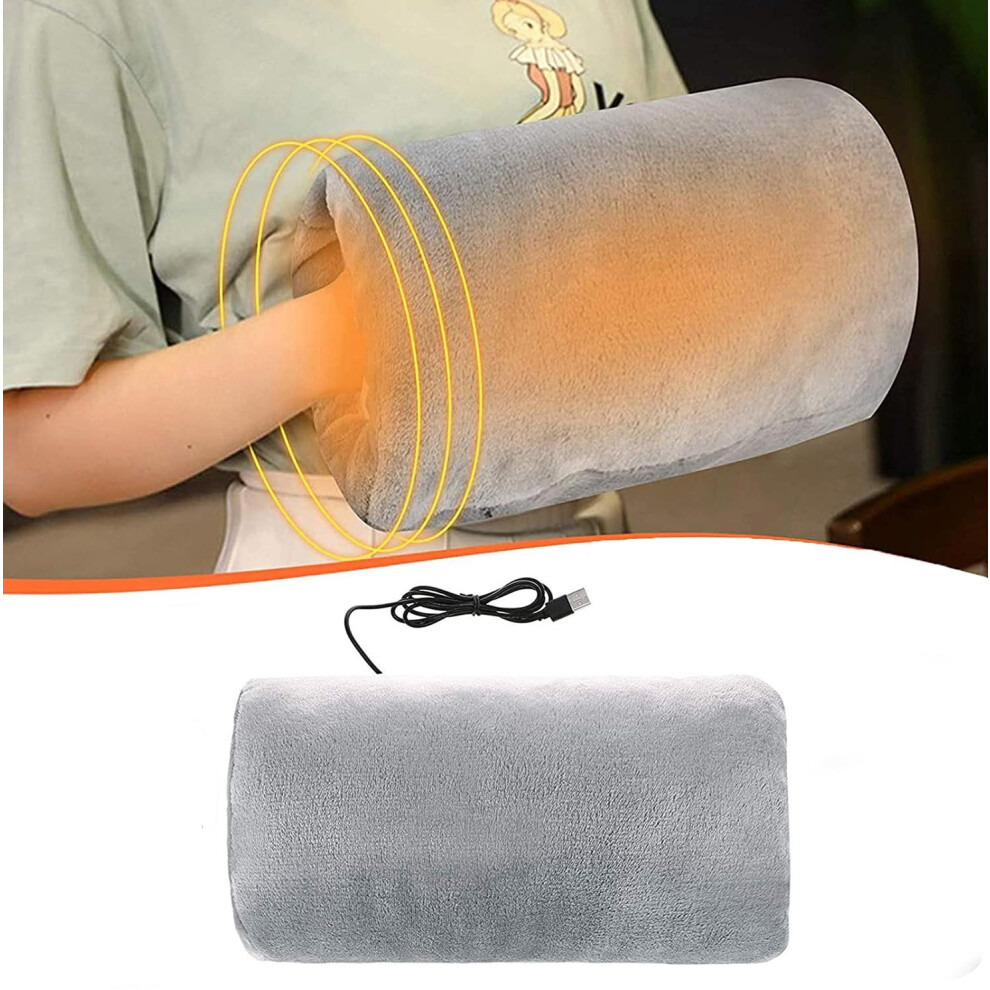 Hand Warmers Rechargeable USB Heated Gloves With Thermal Plush Lining, Portable Hand Warmer Pouch And Muffs For Seniors