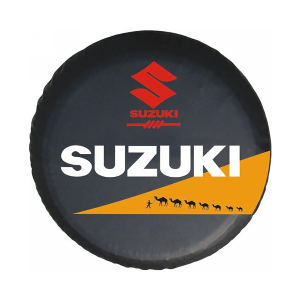 Spare Tire Cover 16In Dustproof Pvc Waterproof For Suzuki Grand Vitara Jimny Samurai Sidekick Ignis Swift Sx4 S-Cross Black 9393856288106
