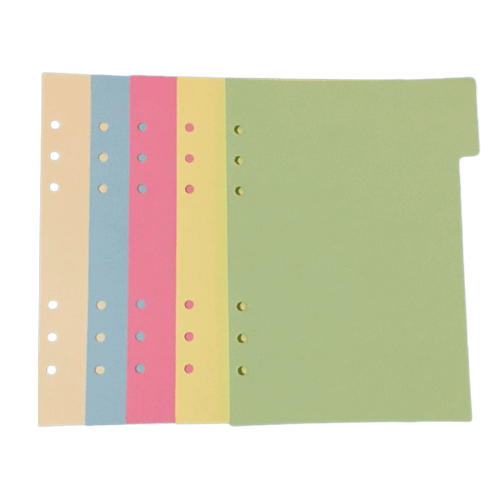 5Stk A6 Index Tabs Trennblätter Für Notebook Schule