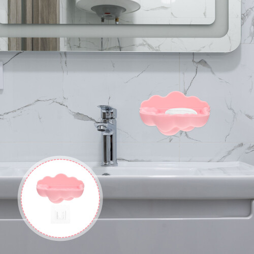 Cloud Wandmontierte Seifenschale Ablauf Tablett ABS Zum 2