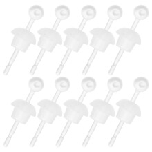 1 Box Durchsichtige Harz Piercing Schmuck Mit Silikonverschlüssen