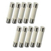 F2A 2A 2 Amp Fast/Quick Blow Ceramic Fuse 20mm X 5mm, 250V, Pack Of 10