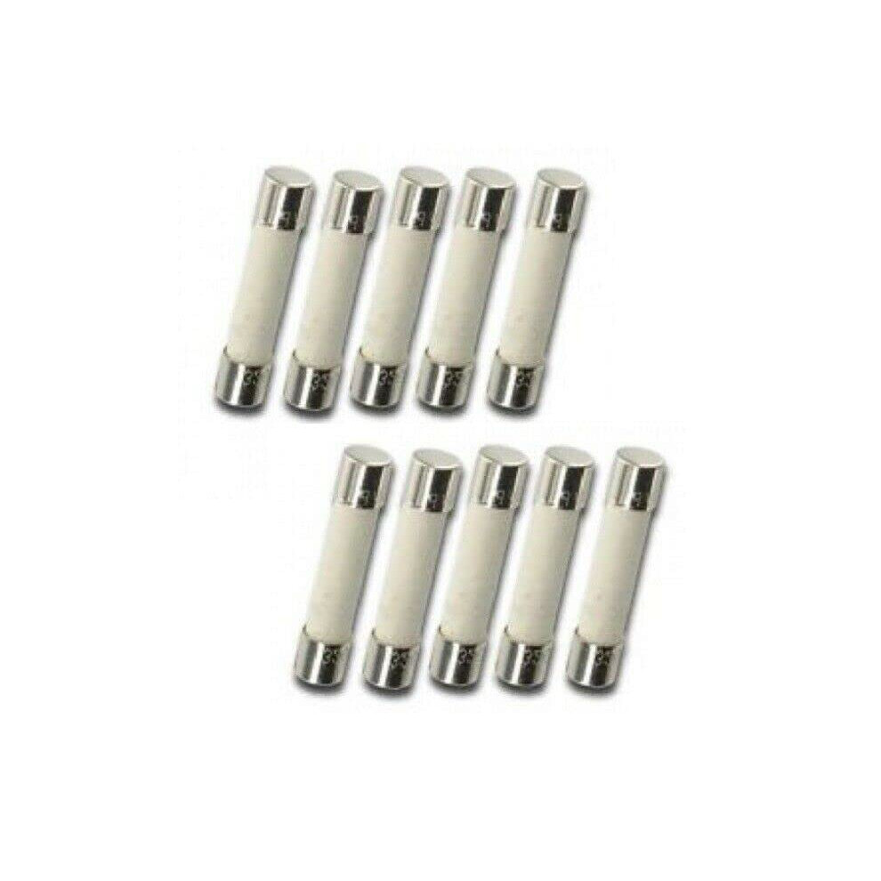 F2a 2A 2 Amp Fast/Quick Blow Ceramic Fuse 20Mm X 5Mm, 250V, Pack Of 10 9354506236557