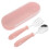 Rosa Löffel Gabel Set Für Kleinkinder 9