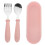 Rosa Löffel Gabel Set Für Kleinkinder 8