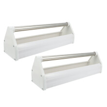 Bird Cage Food Box Taubenfuttertrog Weiß 2er Set