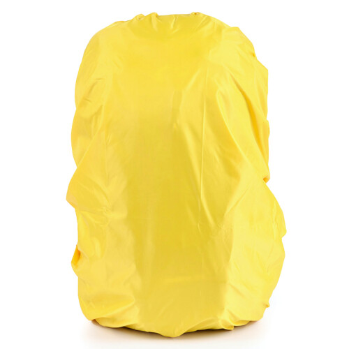 Gelber Regenschutz Rucksack Abdeckung Wetterfest Elastisch 2