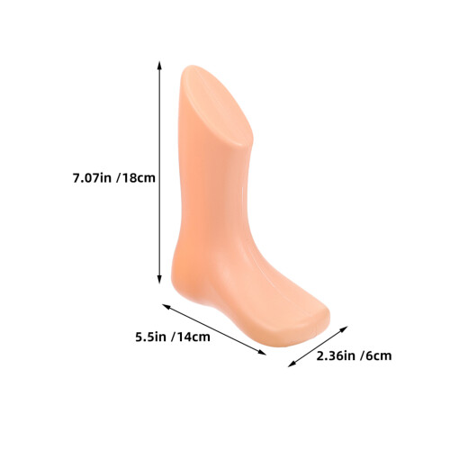6 Stuks Voetmal Plastic Voet Beige Plastic 1