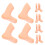 6 Stuks Voetmal Plastic Voet Beige Plastic 10