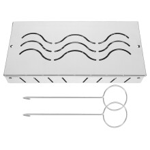 Stainless Steel Rookbox Voor Gas- Of Houtskoolgrill Met