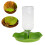Gecko Wasserspender 2Set Grün Für Tierhalter 2