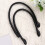 Raindrops Diy Handtasche Schultergurt Pu Schwarz 2 Stk 10