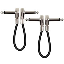 2 Gitarren- -Line Elektronische Trommel Kabel 30x4cm Silber