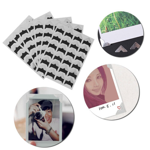 Photo Album Ecksticker Selbstklebend 5 Stk. Flash Silber 1