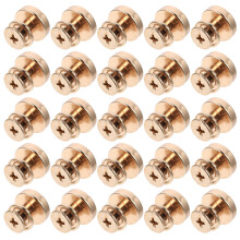 24Pièces Vis Rivets Pour Fixation Cuir Accessoires