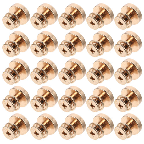 24Pièces Vis Rivets Pour Fixation Cuir Accessoires