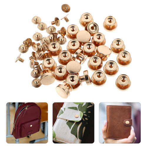24Pièces Vis Rivets Pour Fixation Cuir Accessoires 2