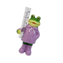 Decorative Rain Gauge Figurine For Yard And Garden Precipitation Measurement, Accurate Rainfall Readings, Outdoor Decor