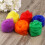 Raindrops Zijde Sjaal Chiffon Rood 6-Pack 4