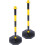 Isolation Pile 2 Pcs Warning Post Traffic Separation Post Emergency Stop Protection Conical Road Sign Post Construction 1