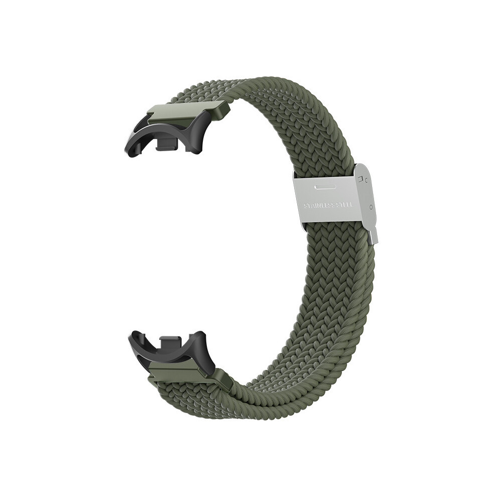 Woven Nylon Watch Strap For Xiaomi Mi Band 8/9 Green 7314280604951