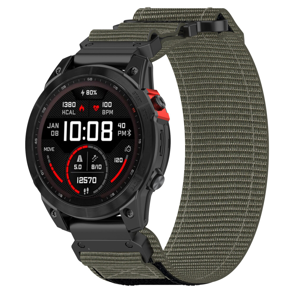 Garmin 20Mm Quick Release Nylon Magic Sticker Watch Band Grey 7314280508655