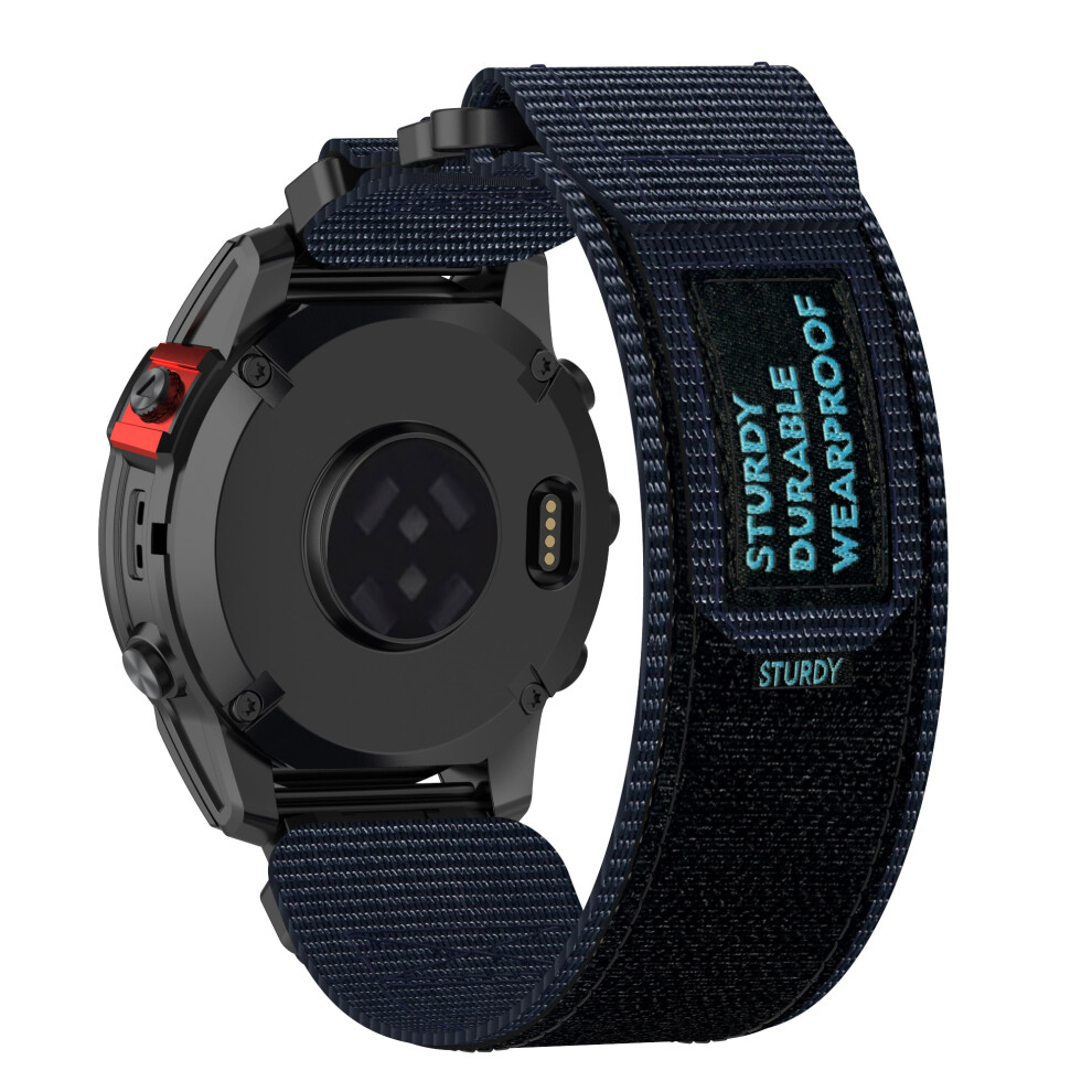 Garmin 26Mm Quick Release Nylon Magic Sticker Watch Band Blue 7314280679614