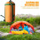 Compression Stuff Sack For Sleeping Bag Lightweight Waterproof Drawstring Clothes Storage Camping Backpacking Orange 3