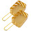 2Stk Mini Chipsschalen Frites Schale Metall 7