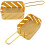 2Stk Mini Chipsschalen Frites Schale Metall 8