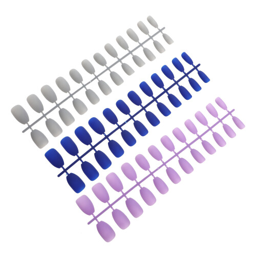 Fake Nail Tips Lavendel 72 Sargform