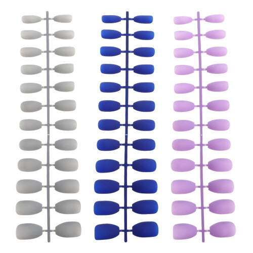 Fake Nail Tips Lavendel 72 Sargform 1
