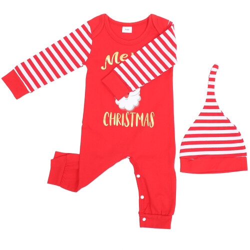 2 Weihnachten Strampler Santa Langarm Overalls 1