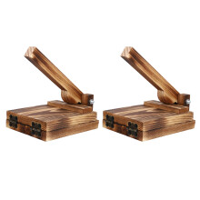 2Stk. Holzplatte Teigtaschenpresse Mikrowellenständer