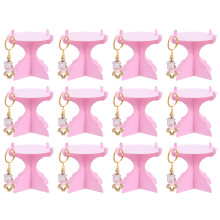 Houseplants Mini Cupcake Stand 50X8,5X8 Cm Rosa