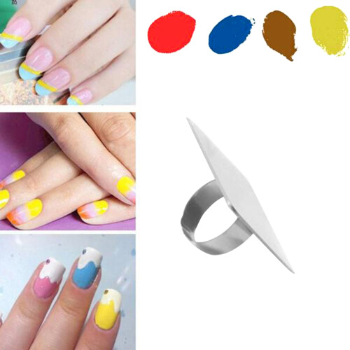 Mini Nagelkunst Spatel Palet Manicure Vrouwen 2